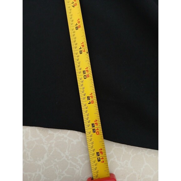 Talbots Womens Blouse Side‎ Tie Black Large Round Neck Long Sleeve Minimalist - Picture 10 of 16